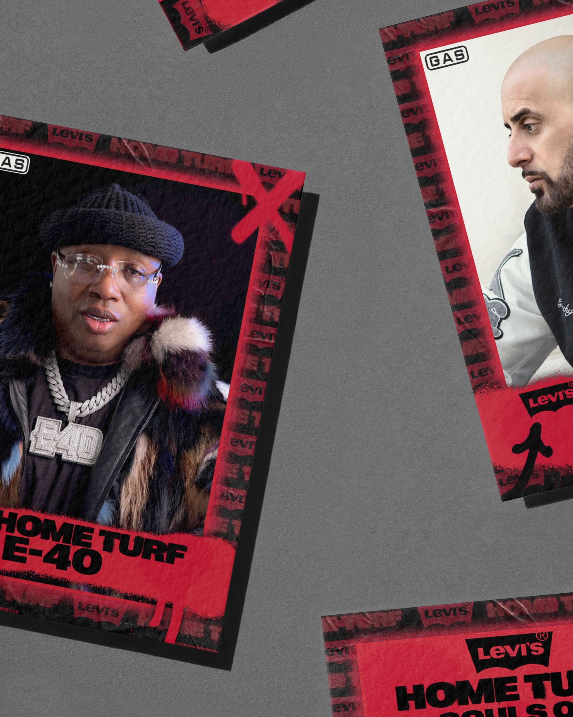 Flat lay tease of Levi's® Home Turf Trading Cards