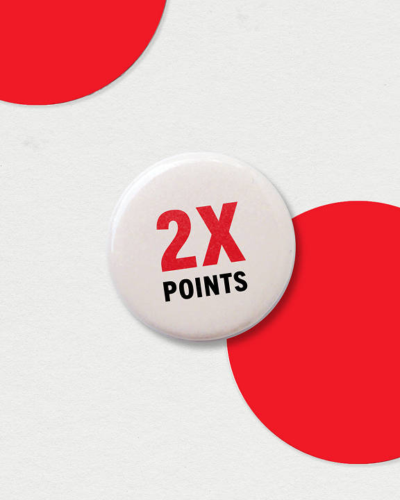 2x Points on Shorts