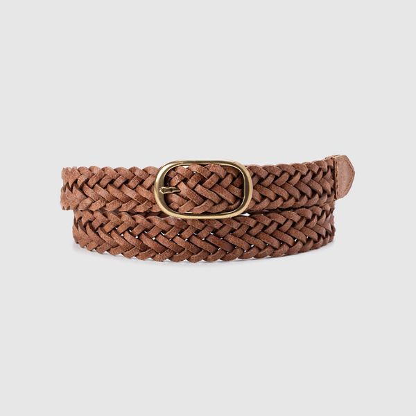 Charlie Braid Belt — Brown - Brown
