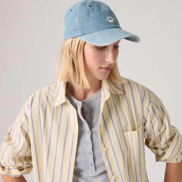 Lazy Girl Logo Cap — Jeans Blue