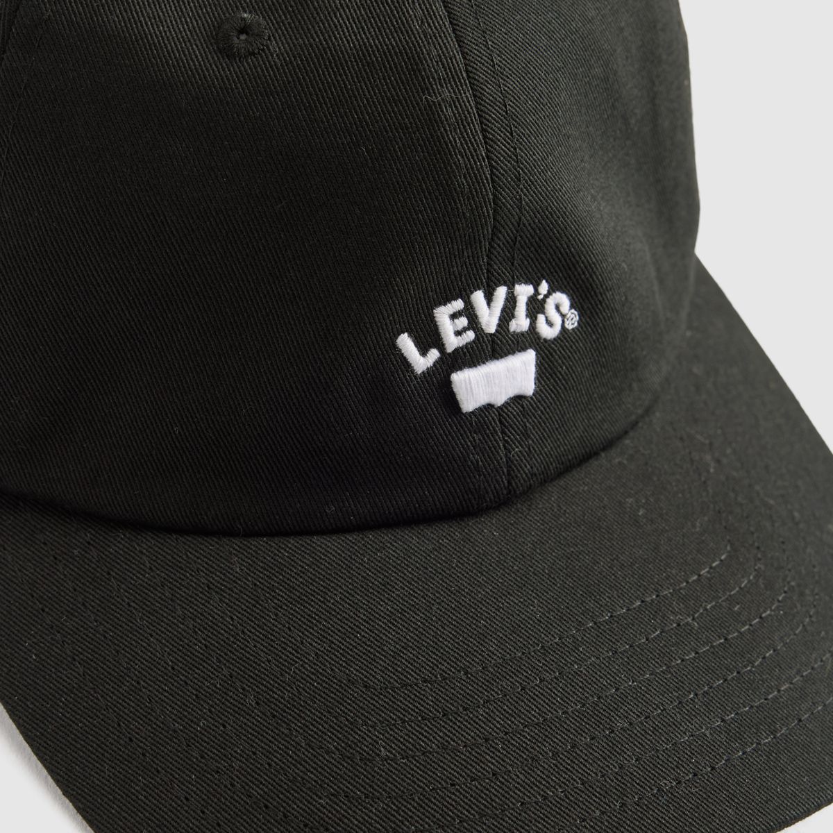 Lazy Girl Logo Cap — Caviar Twill - Black