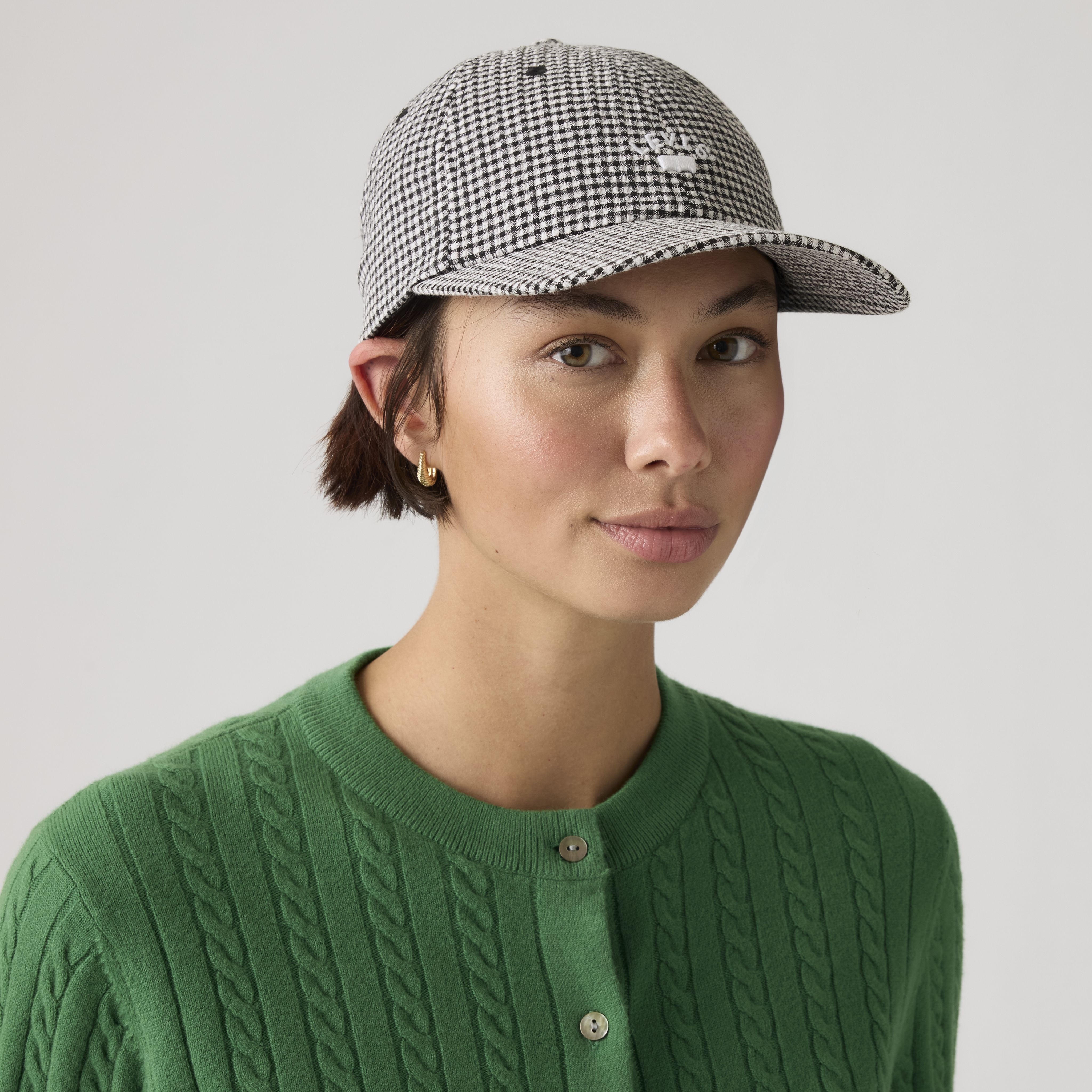 Levi's Lazy Girl Logo Cap In Gray