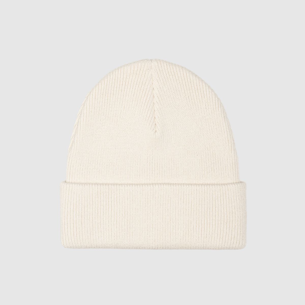 Backpatch Beanie — Cream - White