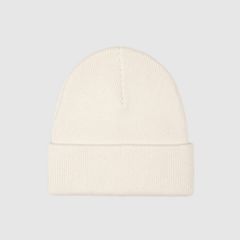 Backpatch Beanie — Cream - White 3