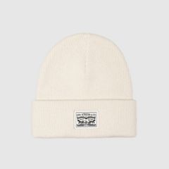 Backpatch Beanie — Cream - White 2