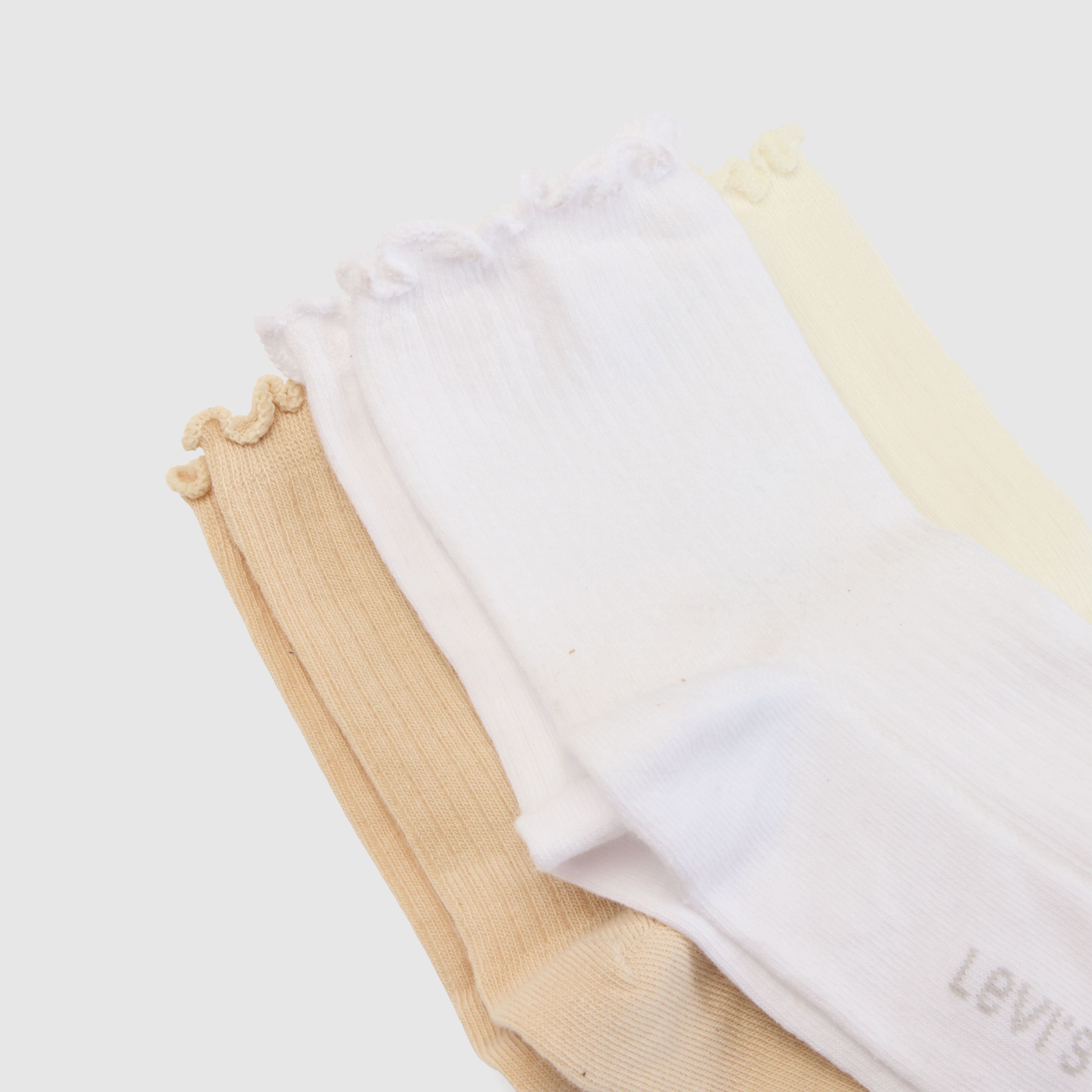 Levi's Short Cut Lettuce Socks (3 Pack) In Multi