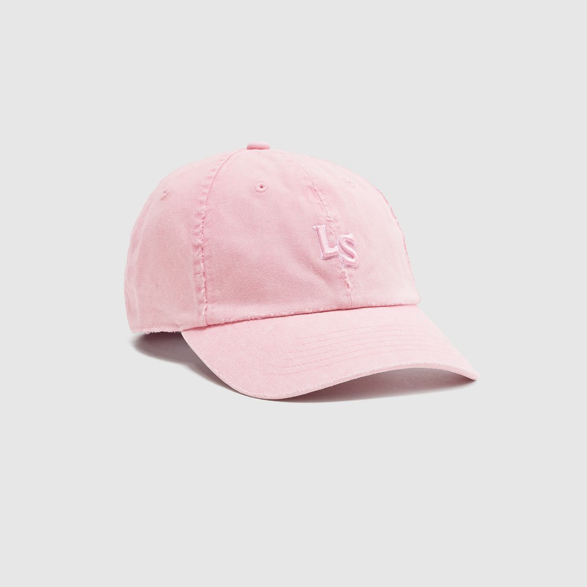 Monogram Cap — Washed Coral Blush - Pink