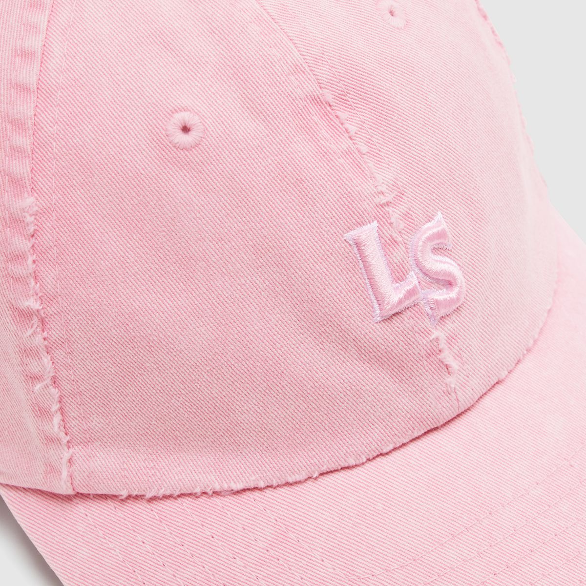 Monogram Cap — Washed Coral Blush - Pink