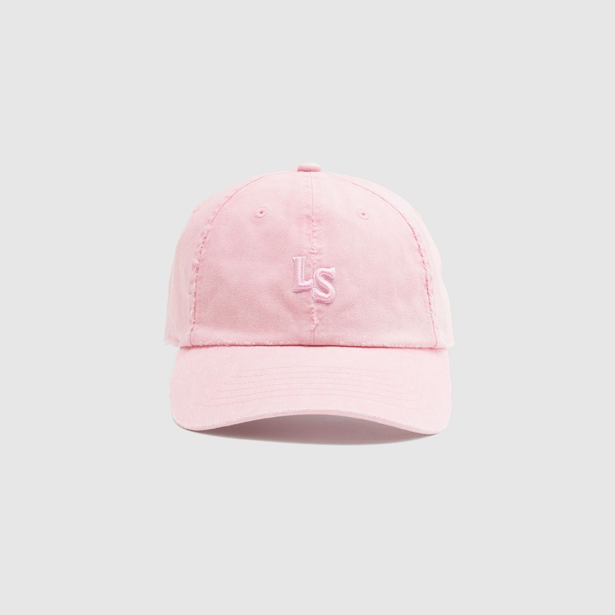 Monogram Cap — Washed Coral Blush - Pink