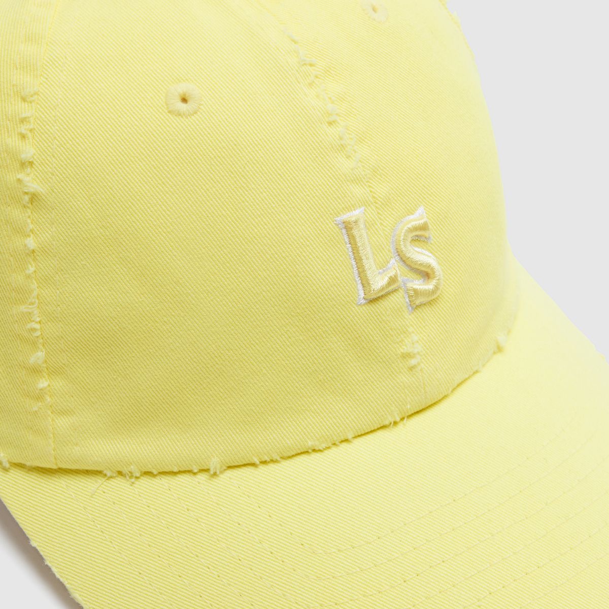 Monogram Hat — Washed French Vanilla - Yellow