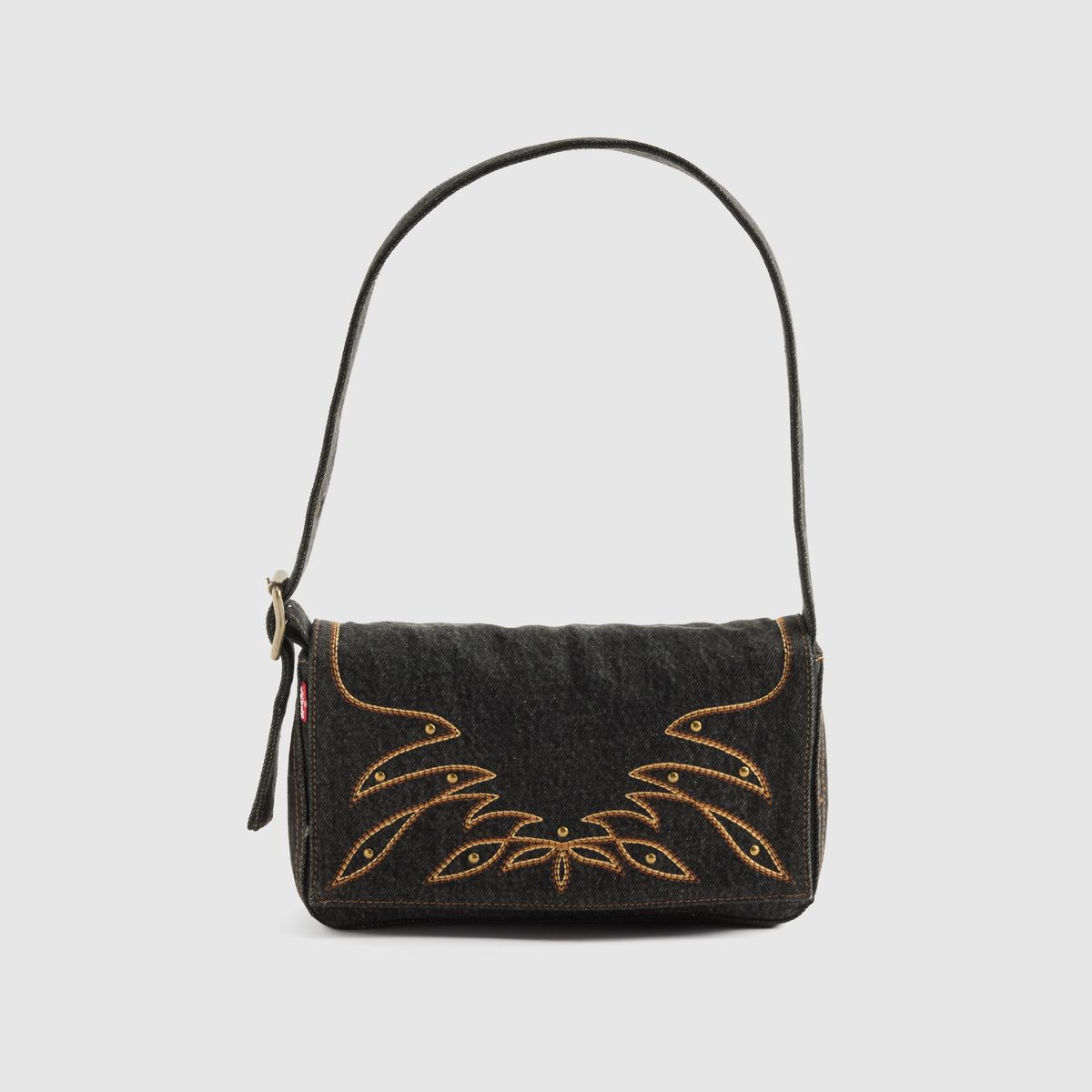 Brannan Shoulder Bag — Black Dark Wash - Black