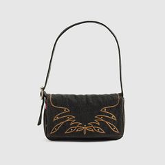 Brannan Shoulder Bag — Black Dark Wash - Black 2