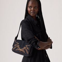 Brannan Shoulder Bag — Black Dark Wash - Black 1