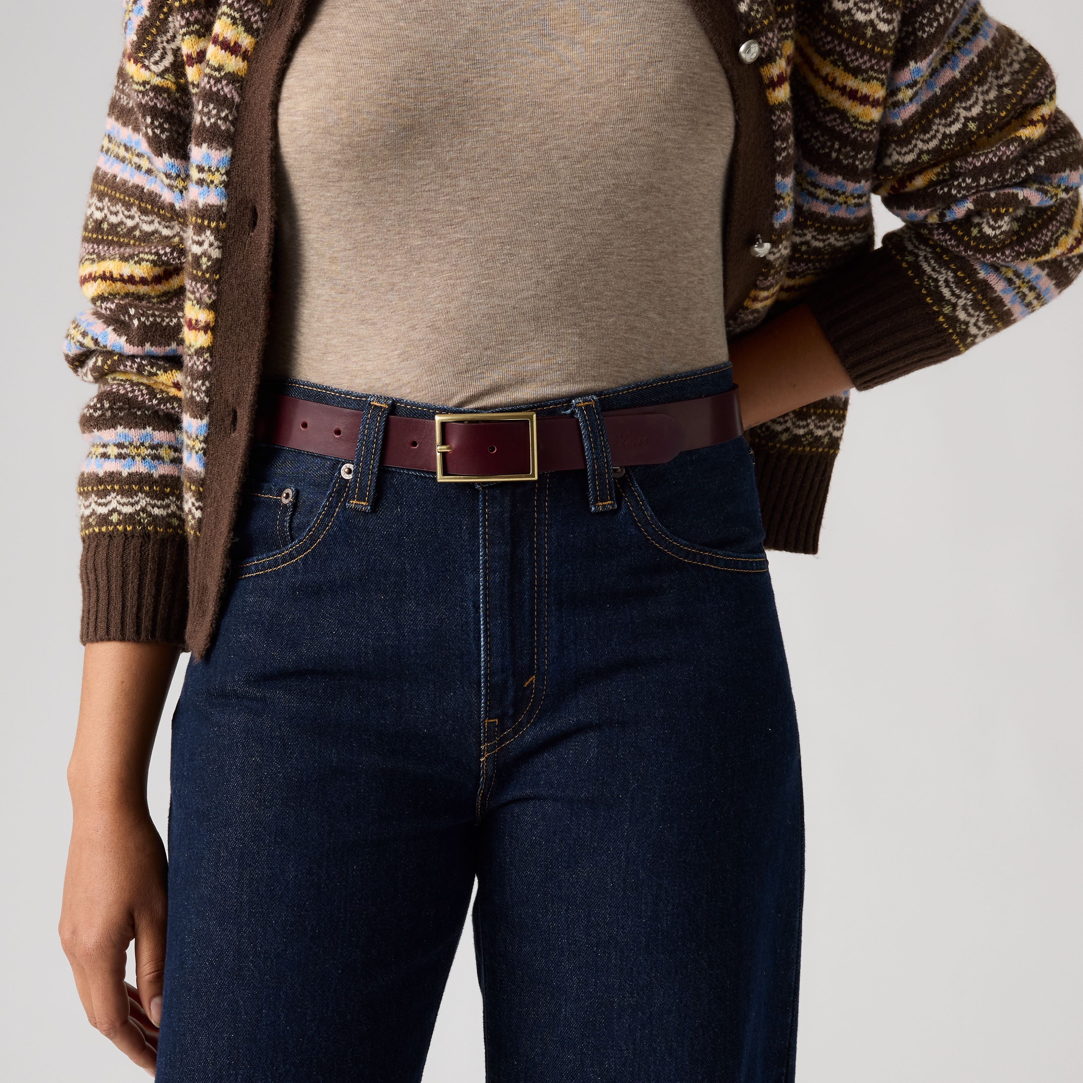 Rectangle Buckle Belt 1