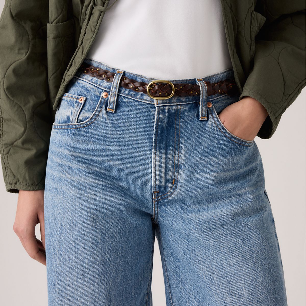 Taylor Braid Belt — Chocolate Martini - Brown