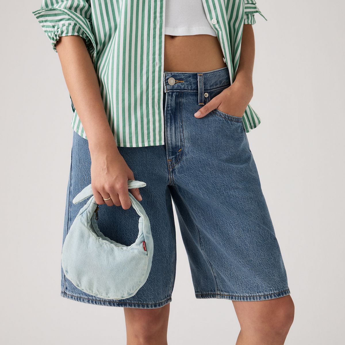 Baby Brooklyn Knot Bag — Clouds - Light Wash
