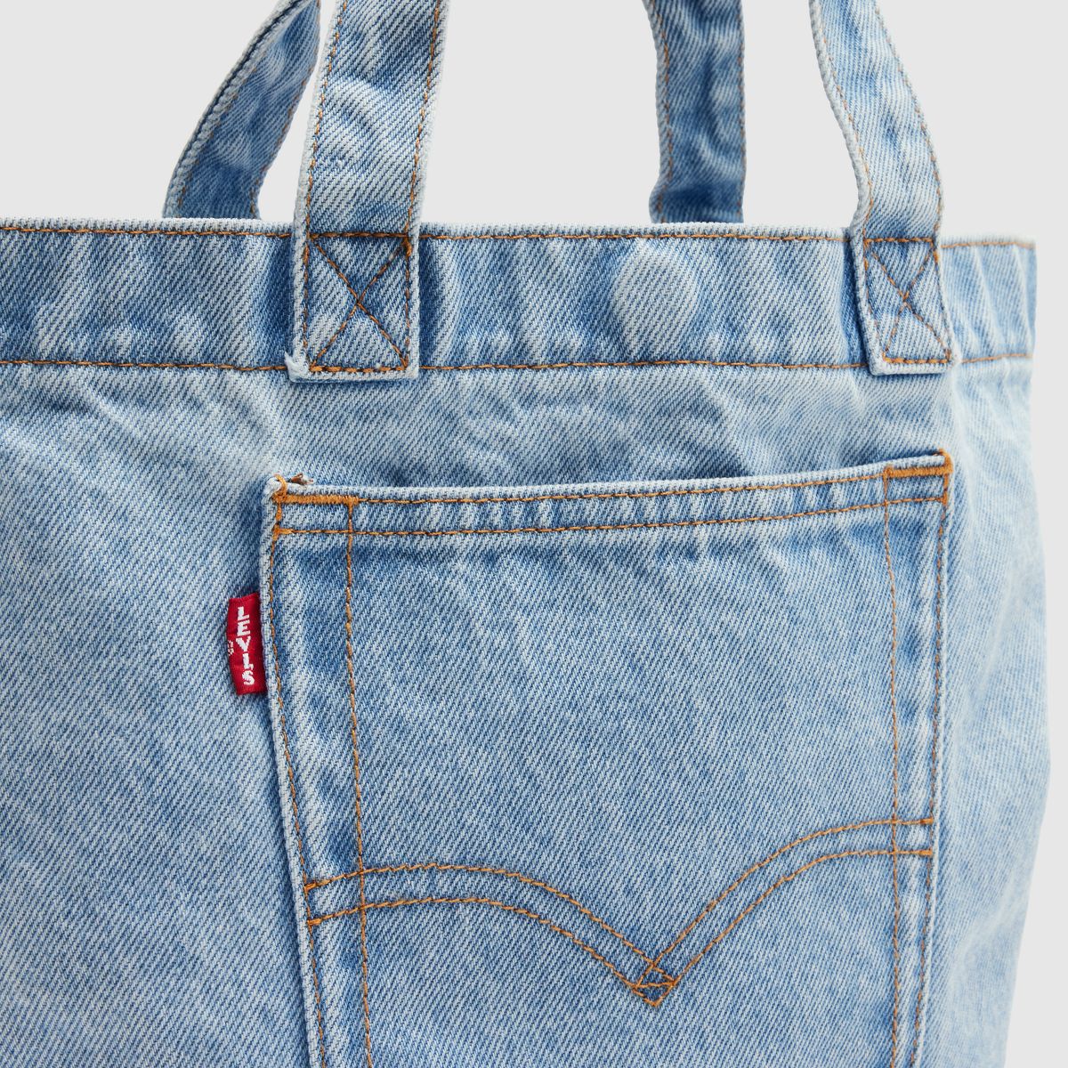 Mini Tote Bag — Ocean - Light Wash