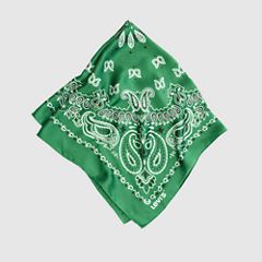 Satin Bandana — Eden - Green 2