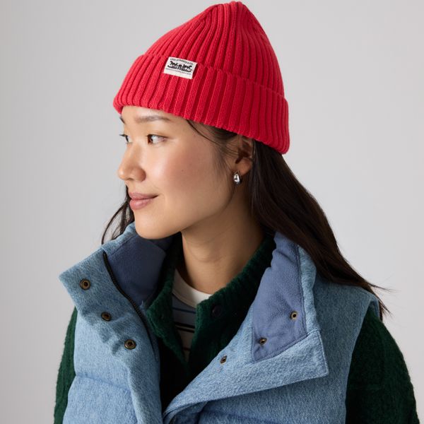 Sunset Beanie — Mars Red - Red