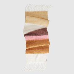 Fuzzy Scarf — Jolea Stripe Tameless Rose - Multi-Color 3