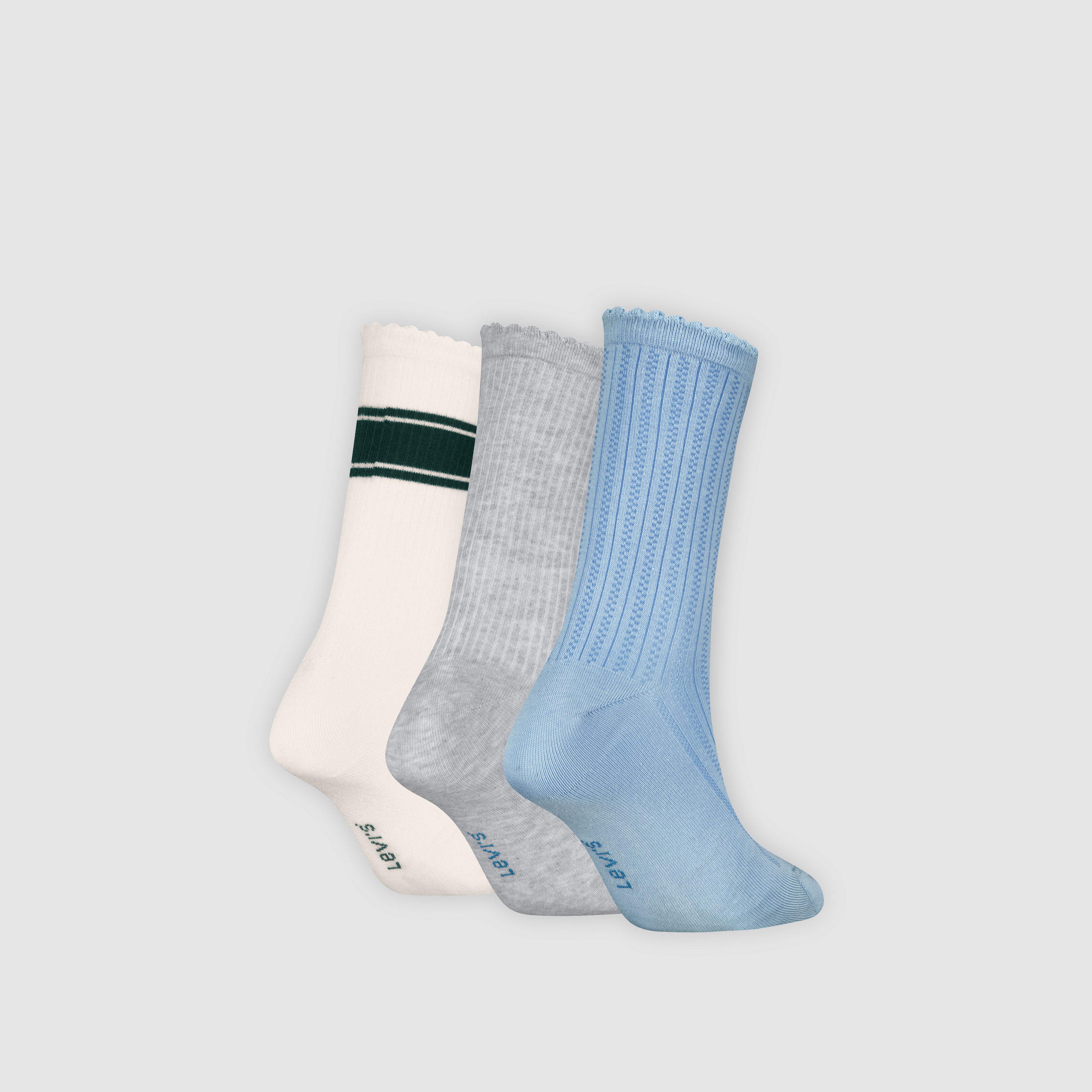 Levi's® Regular Cut Structured Socks - 3 pack 2