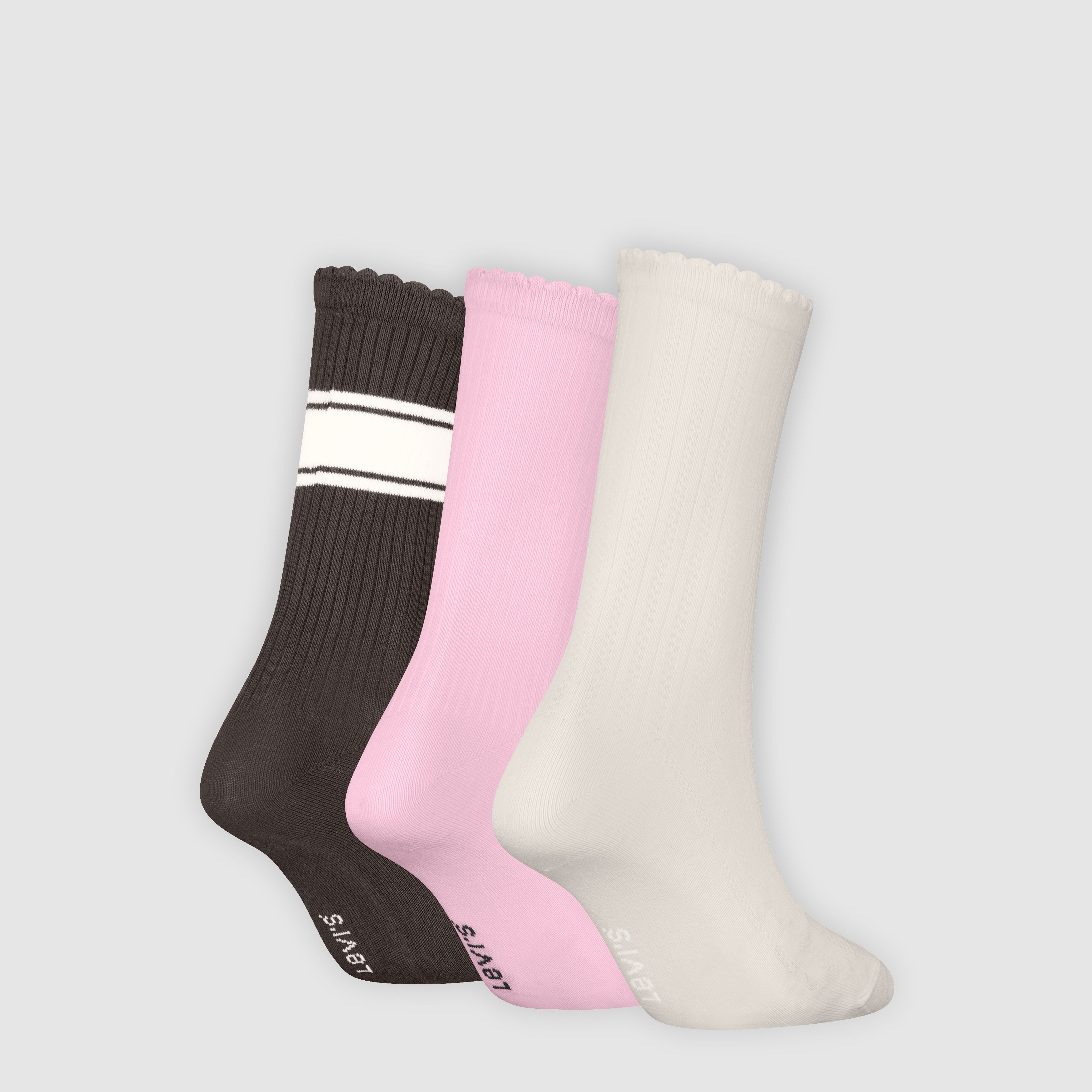 Levi's® Regular Cut Structured Socks - 3 pack 2