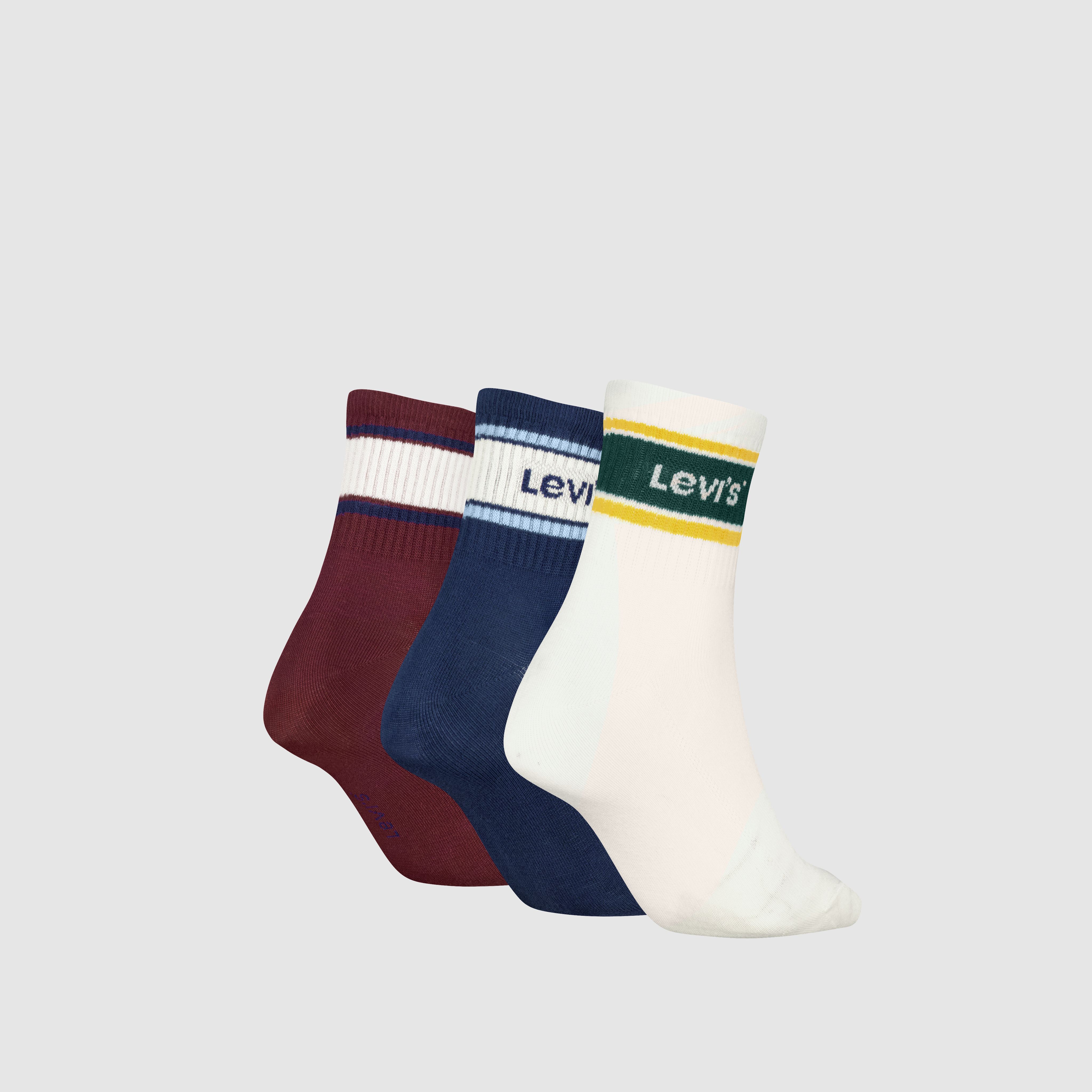 Levi's® Short Cut Stripe Socks - 3 pack 2