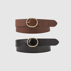 Arlethe Reversible Belt — Brown - Brown 1