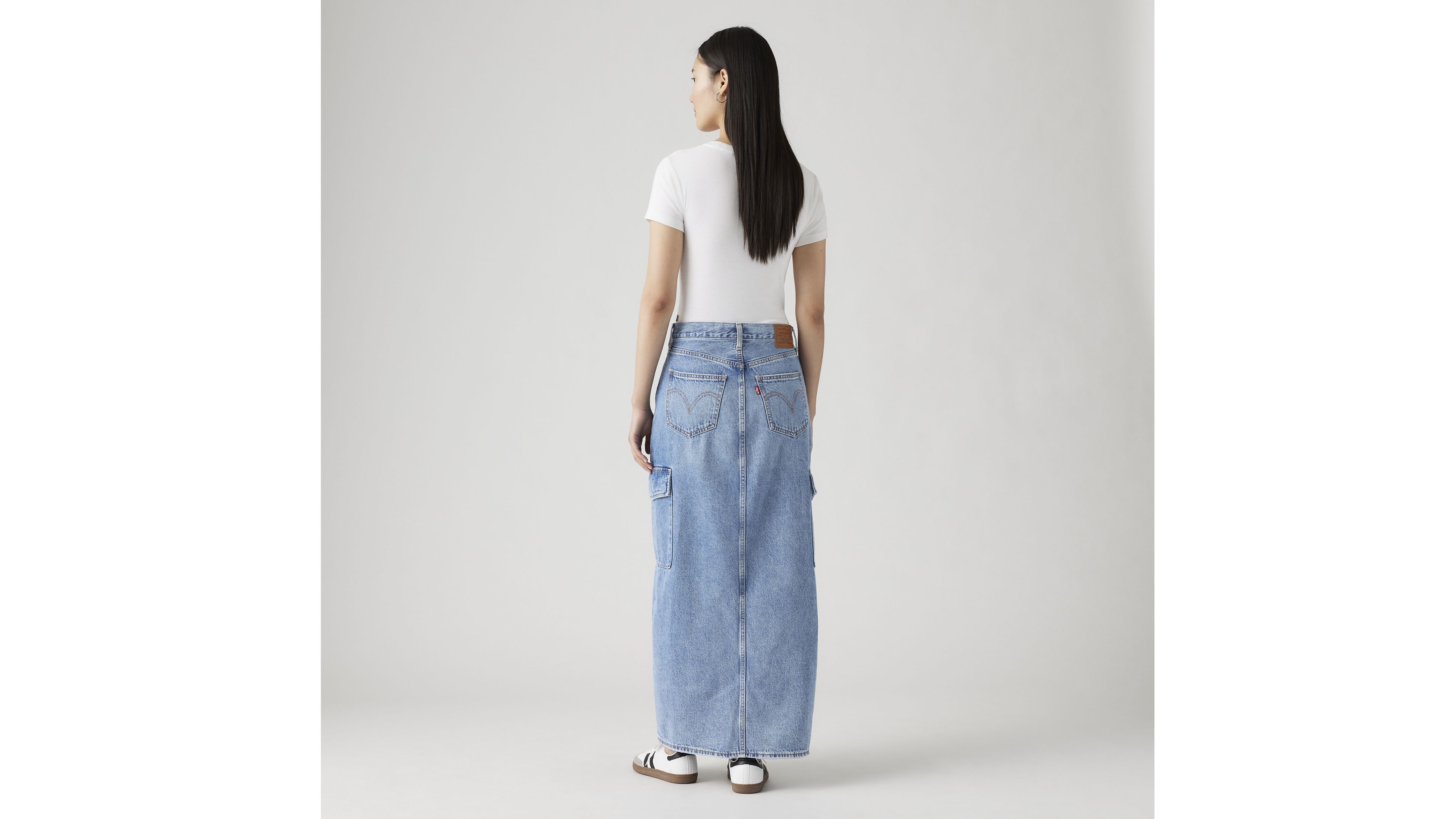 Ankle Column Cargo Skirt 3