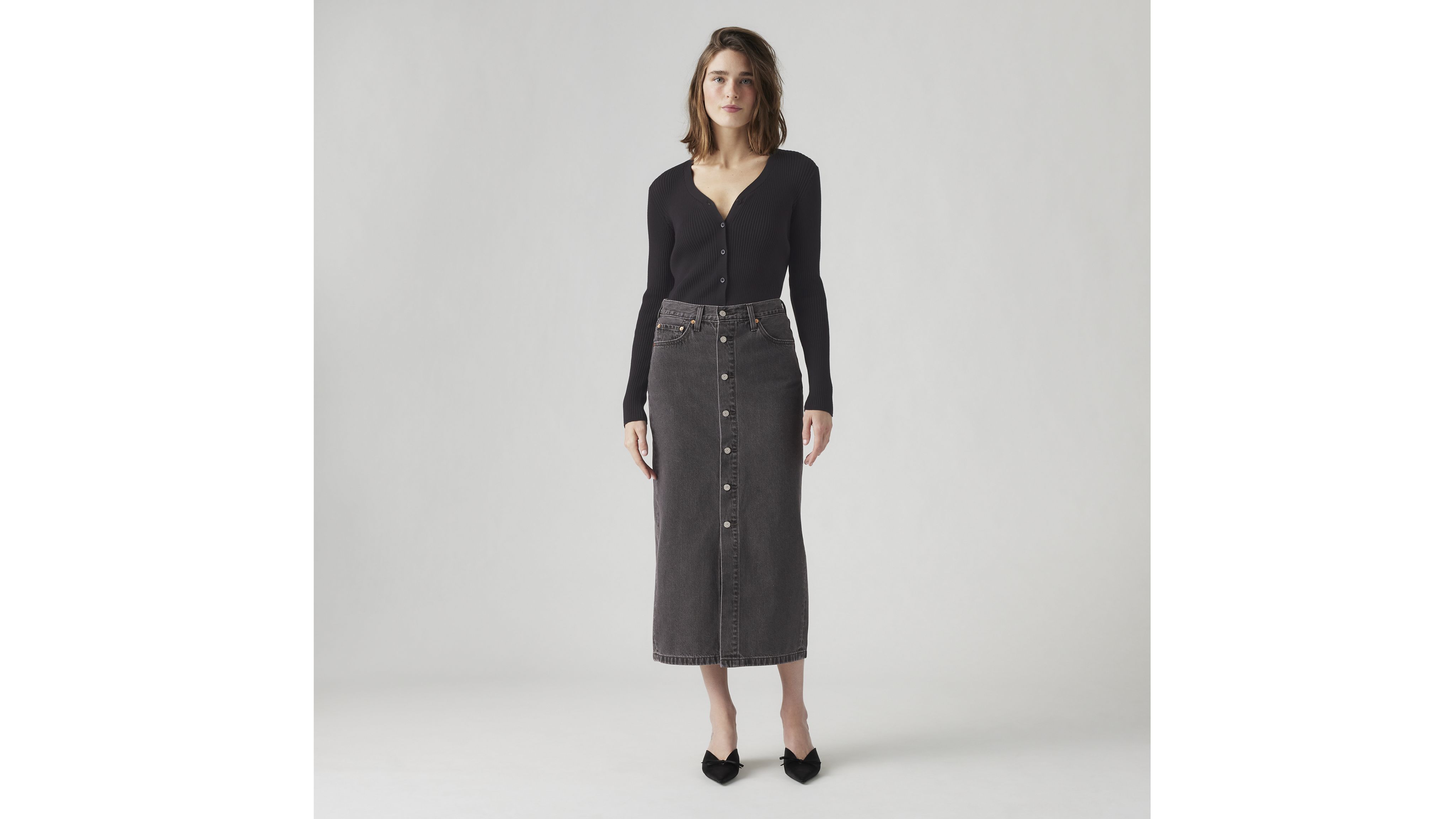 Button Midi Skirt 5