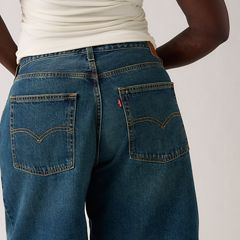 Baggy Dad Jorts — Hinged Heart - Dark Wash 13
