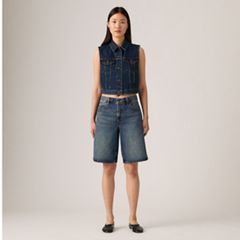Baggy Dad Jorts — Hinged Heart - Dark Wash 5