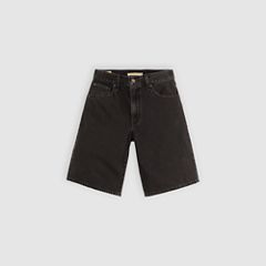 Baggy Dad Jorts — Open Mind - Black 6