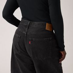 Baggy Dad Jorts — Open Mind - Black 13