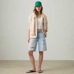Baggy Dad Jorts — Been There Jort - Light Wash 1