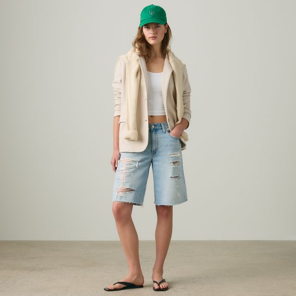 Baggy Dad Jorts — Been There Jort - Light Wash
