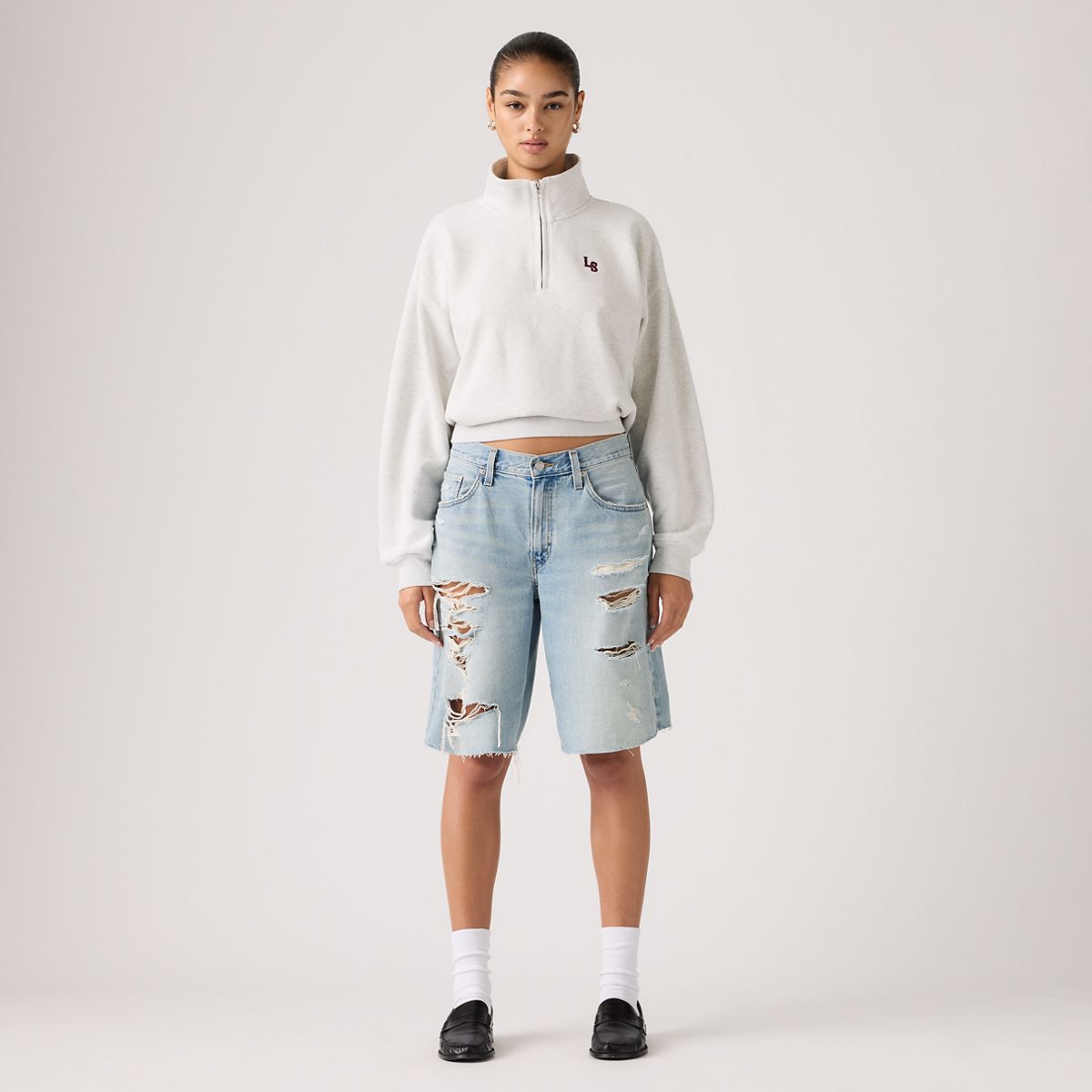 Baggy Dad Jorts — Been There Jort - Light Wash