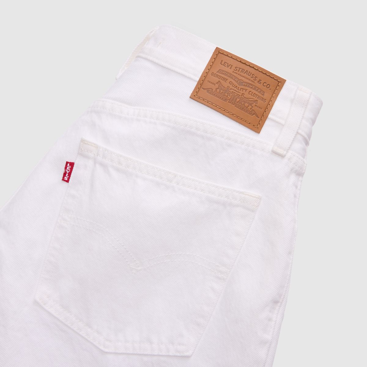 Baggy Dad Jorts — Tooth Fairy - White