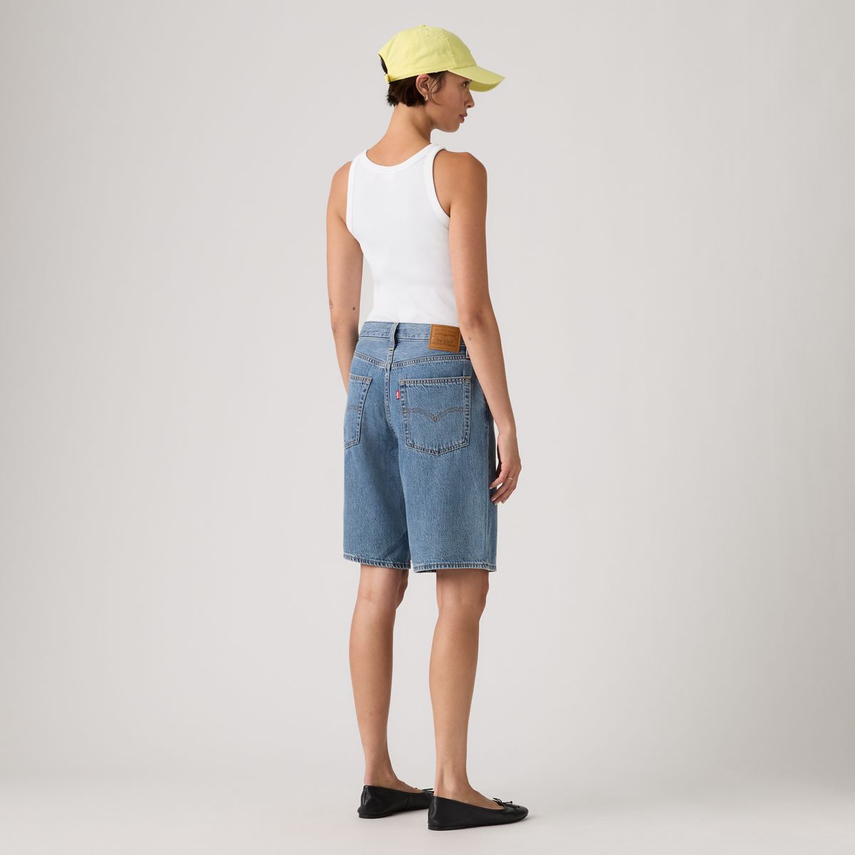 Baggy Dad Jorts — Own It Tencel - Medium Wash