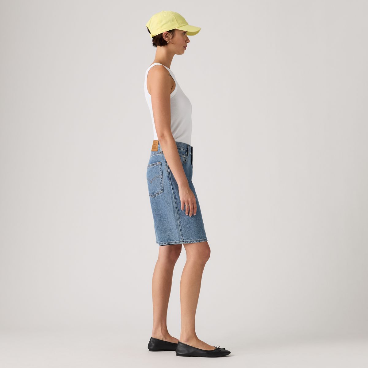 Baggy Dad Jorts — Own It Tencel - Medium Wash