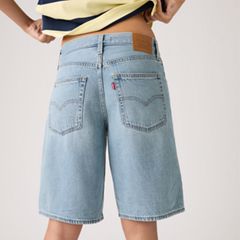 Baggy Dad Jorts — We Did It Short - Medium Wash 2
