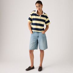 Baggy Dad Jorts — We Did It Short - Medium Wash 1