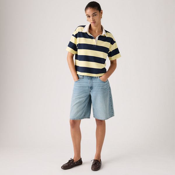 Baggy Dad Jorts — We Did It Short - Medium Wash