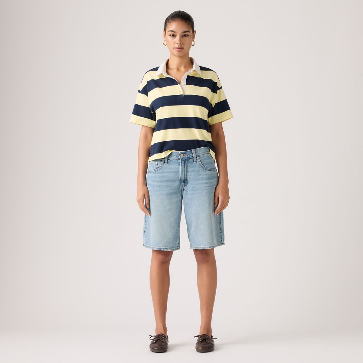 Baggy Dad Jorts — We Did It Short - Medium Wash