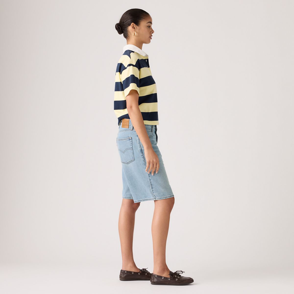 Baggy Dad Jorts — We Did It Short - Medium Wash