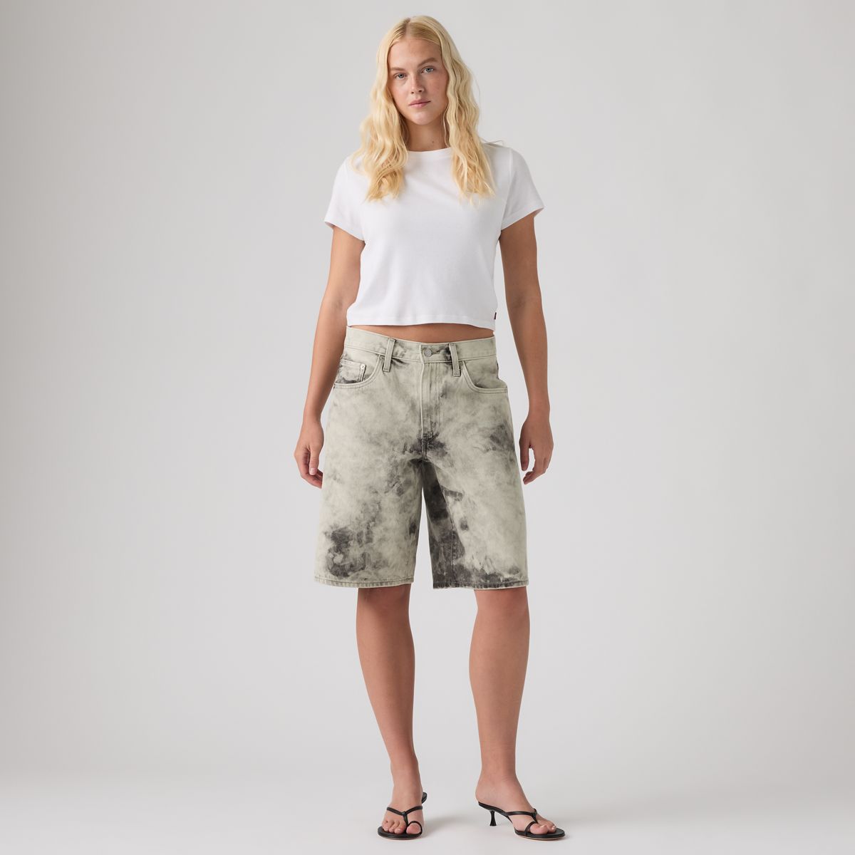 Baggy Dad Jorts — Soft Smoke Jort - Grey