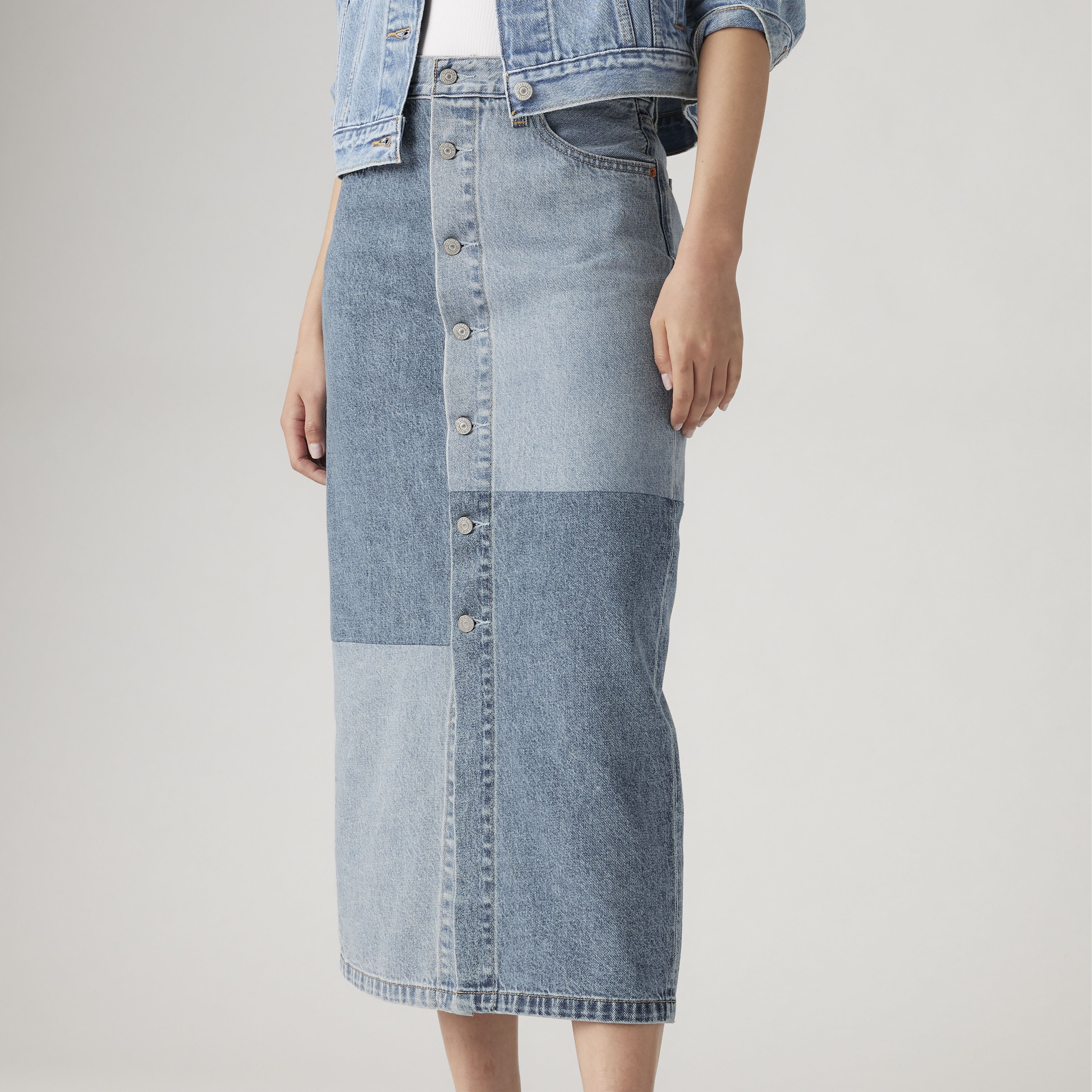 Button Midi Skirt 2