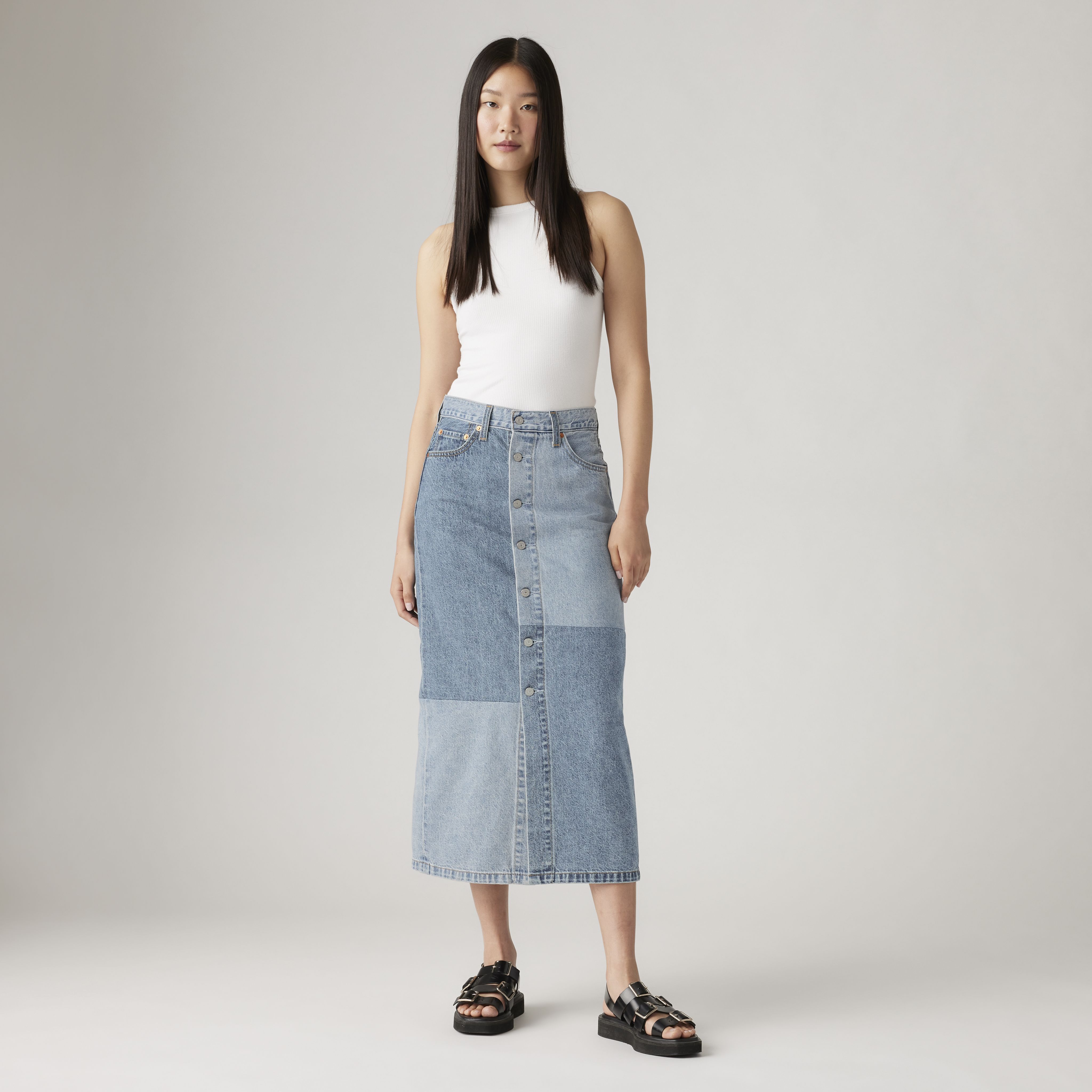 Button Midi Skirt 5