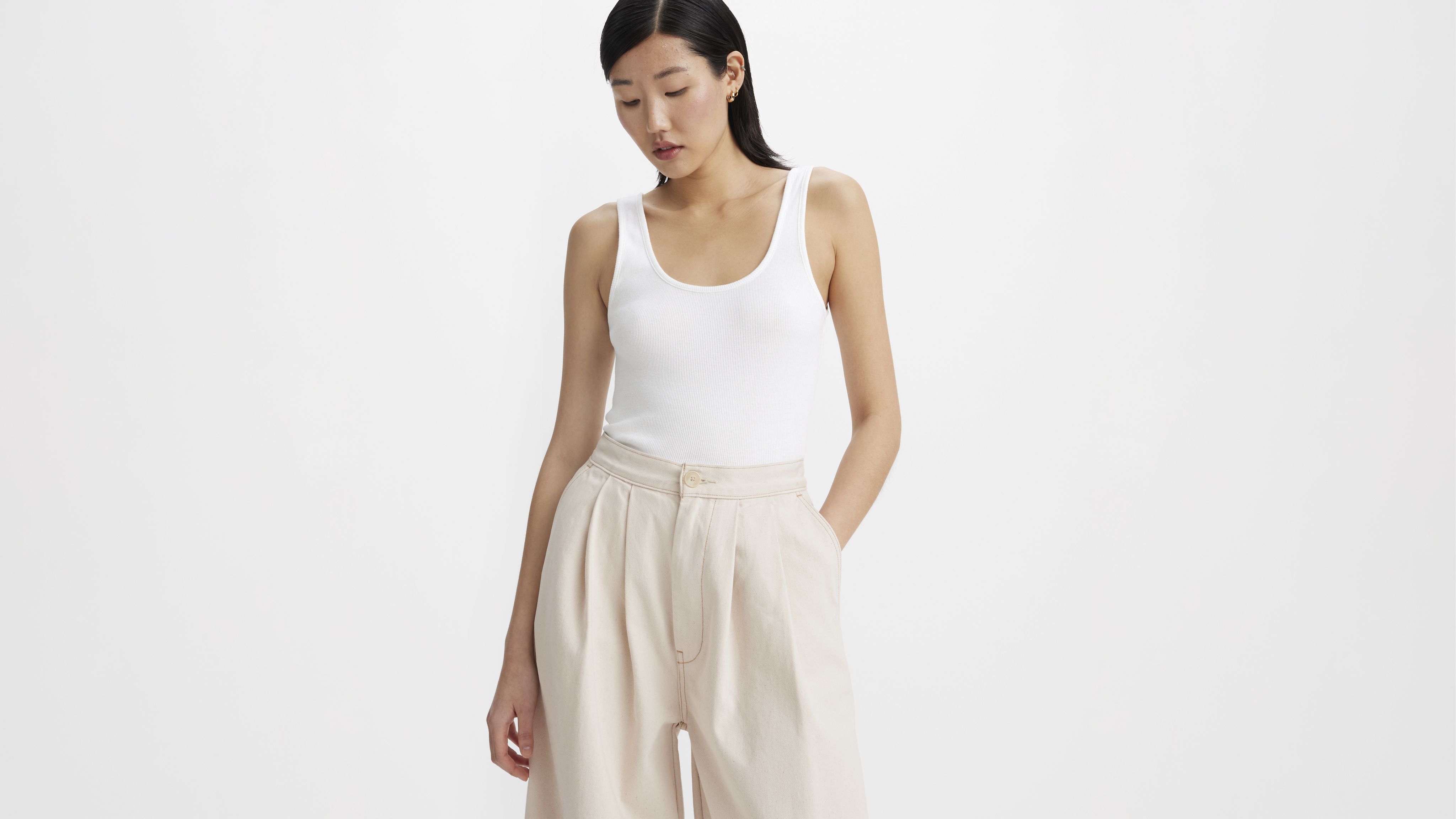 Japanese Denim Pleated Trousers 2