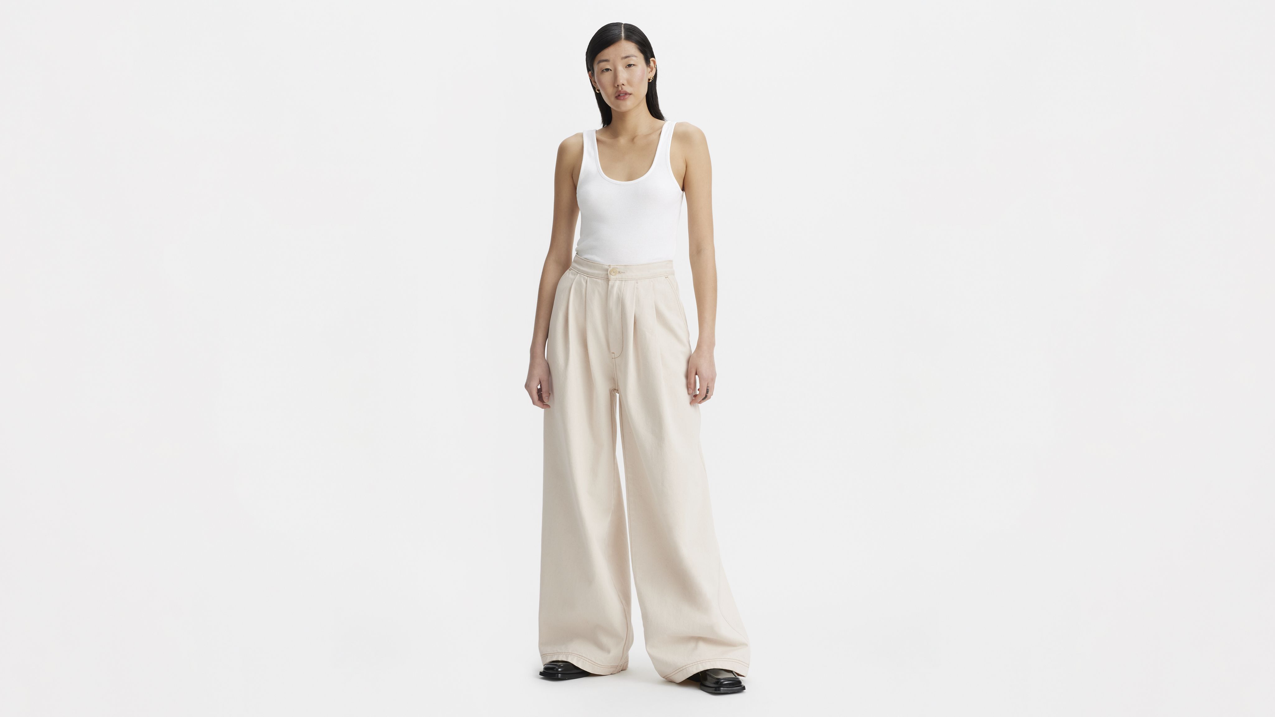 Japanese Denim Pleated Trousers 5